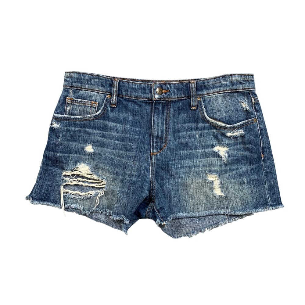 Joe's Jeans Shorts Womens 30 Denim Distressed Frayed Hem Mid Rise Streetwear
